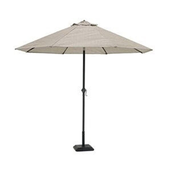 Grilltown J & J Global 9 ft. Steel Grey Umbrella GR2669813 - main